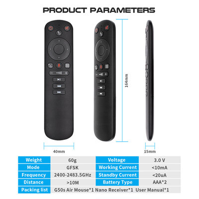 Air Mouse G50S Mini (6 axis) Black
