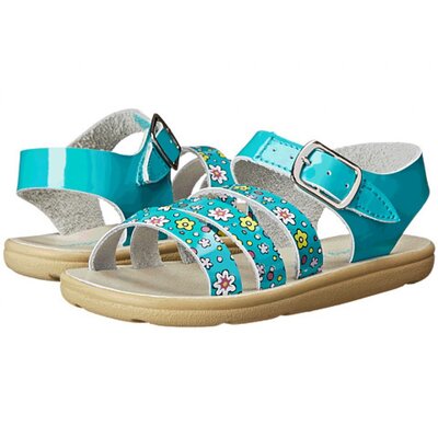 Jumping Jacks Kids Poppy 20 (Turquoise Leather/Multi Trim)