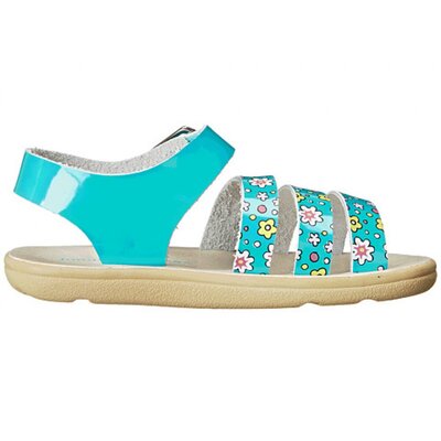 Jumping Jacks Kids Poppy 20 (Turquoise Leather/Multi Trim)