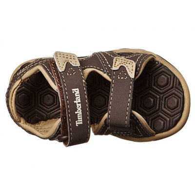 Timberland Kids Adventure Seeker 2-Strap Sandal 23.5 (Brown/Tan)