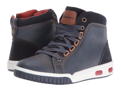 UNIONBAY Kids Kittitas High Top Sneaker 28 (Navy)