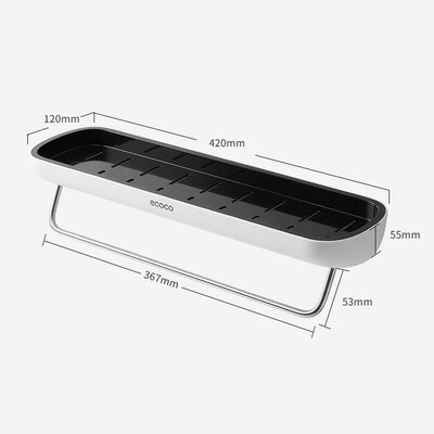 ECOCO E1923 Hatrack White/Black