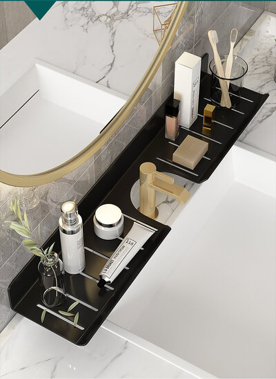 IwConcept BathRack Loft-50cm Notch Black