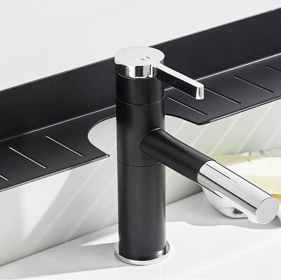 IwConcept BathRack Loft-50cm Notch Black