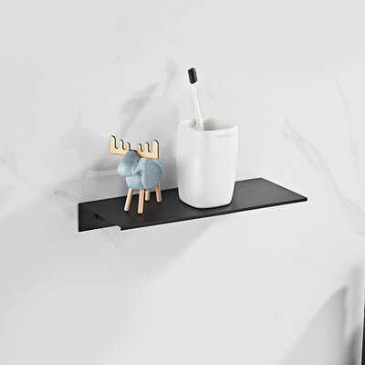 IwConcept BathRack Flat-30cm Black