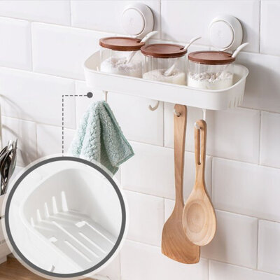 Taili AW633 (Storage Shelf + hook) White