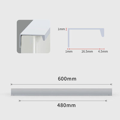 LEEDIS B-6805-480 (600mm) Silver