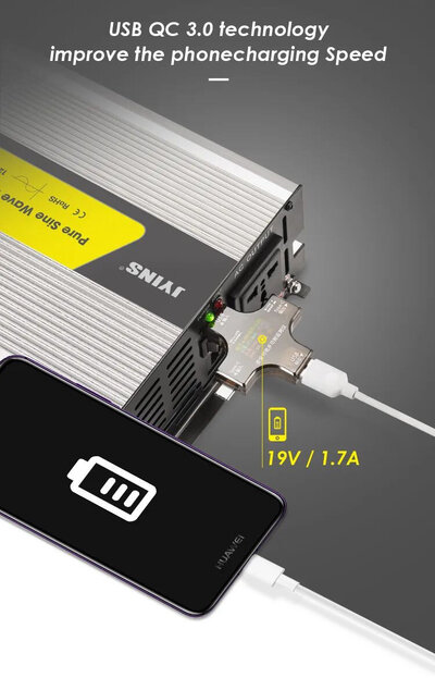 JYINS P-300/600W 12V (pure sine wave)