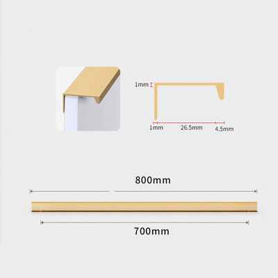 LEEDIS B-6805-700 (800mm) Gold