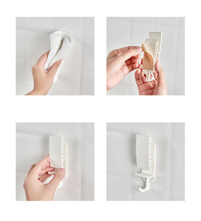 KM-Japan Multipurpose Bath Hook 002 (White)