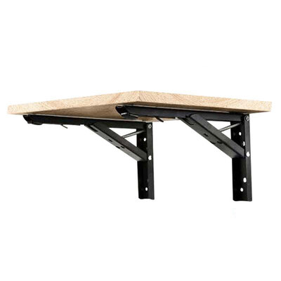 ZUOGANG Fold Bracket F14 - 34cm (Slim) Black 2pcs