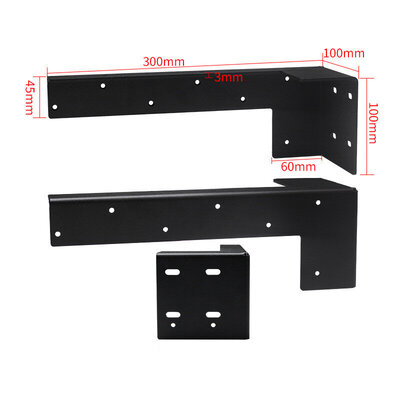 Jinrongda Bracket-B 30cm (Black) 2pcs
