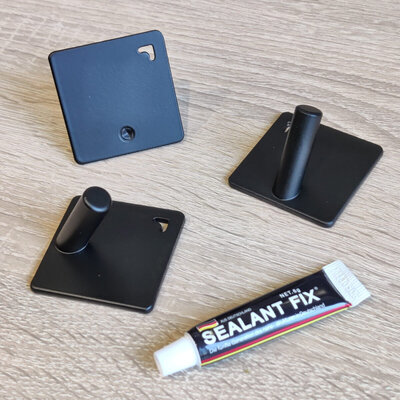 IwConcept JIN-Aluminum Type-2 (S) 3pcs Black