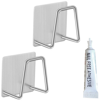 Jelos Sponge Holder (Glue) 2pcs Silver