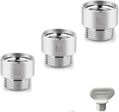 Tauset GMK (Japan Special shower adapter) 3 connectors Chrome