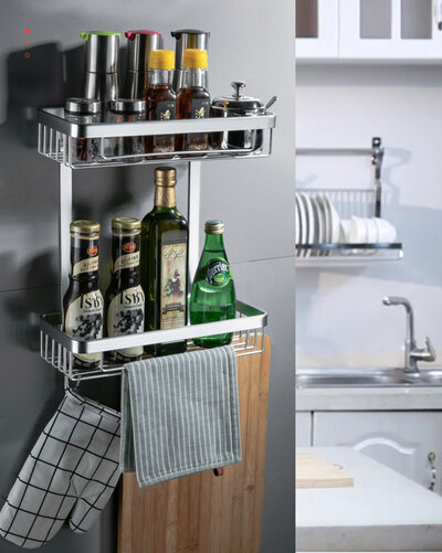 Ermo EM13711 Rectangular (2 cell) Silver