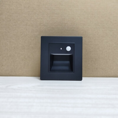 BIO-PASS LED STEP LIGHT SENSOR (1.5W/3000K) Black
