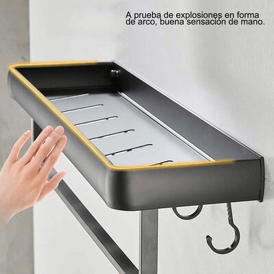 Fumei PLB-60cm (Hook and Rod) Black