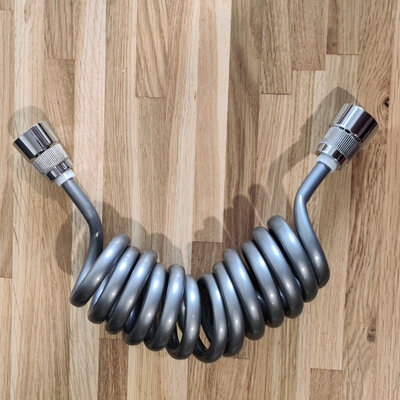 Tauset BS-PU Spiral 2m Gray/Crome