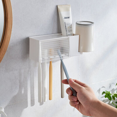 KM-Japan Toothbrush Holder 1002 (White)