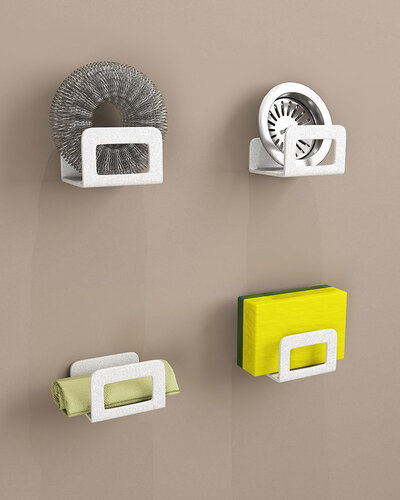 DAXINI Sponge Holder L003 (Silver) Aluminium