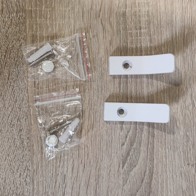 Fumei JIN-Aluminum Nordic (Screws) White 2pcs