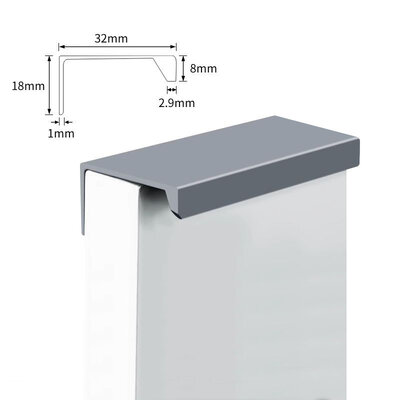 Liboda L-80mm Dark Silver