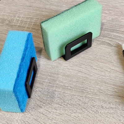 DAXINI Sponge Holder L003 Aluminium 2pcs Black