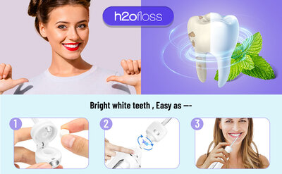 H2ofloss Whitening Tabletes + Adapter