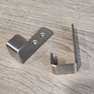 Disfact L-hook 2pcs Silver