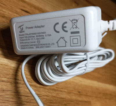 SZTY TPA-97H050100VW01 5V/1A (2.4m) White