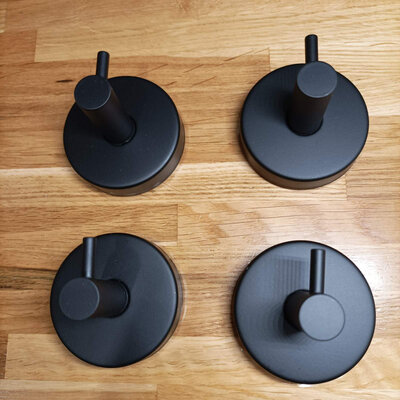 SIPAN Hook S-102 SUS-304 (4pcs) Black