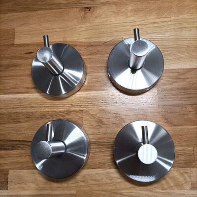 SIPAN Hook S-102 SUS-304 (4pcs) Silver