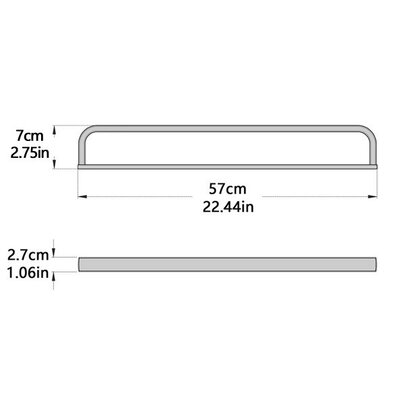 Disfact A8501 57cm Chrome