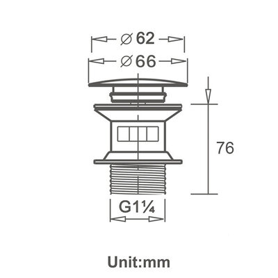Disfact D120 Click-Clack (With overflow) Black