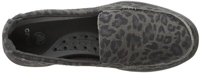 Crocs Walu Leopard Print Leather 36 (light grey/graphite)