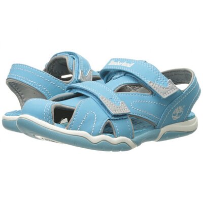 Timberland Kids Adventure Seeker Closed Toe Sandals 34.5 (Lite Blue)