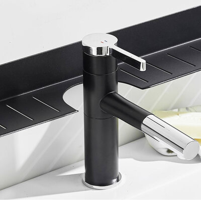 IwConcept BathRack Loft-40cm Notch Black